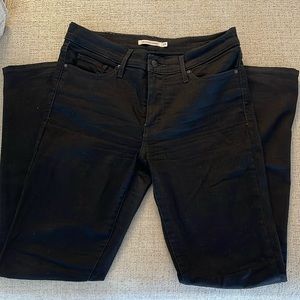 Levi Strauss & co black 311 shaping skinny jeans